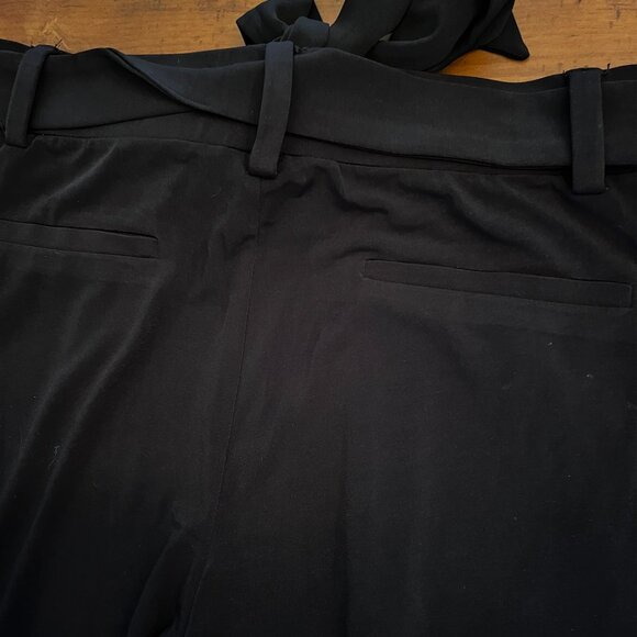 Express Black Tie-Waist Dress Pants - Picture 4 of 6